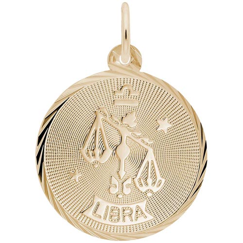 14K Gold Libra Constellation Charm By Rembrandt Charms