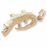 10k Gold Alligator Charm by Rembrandt Charms