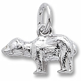 Rembrandt Bear Charm, 14K White Gold