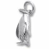 14K White Gold Adelie Penguin Charm by Rembrandt Charms