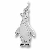 14K White Gold Penguin Charm by Rembrandt Charms