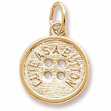 Rembrandt Cute as a Button Charm, 10k Yellow Gold