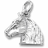 Rembrandt Horse Head Charm, Sterling Silver