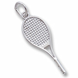 Rembrandt Tennis Racket Charm, Sterling Silver