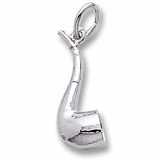Rembrandt Pipe Charm, Sterling Silver