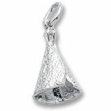 Rembrandt Tepee Charm, Sterling Silver