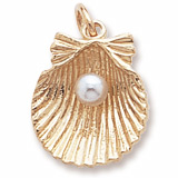 Rembrandt Clamshell Charm, 14k Yellow Gold