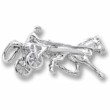 Rembrandt Horse Trotter Charm, Sterling Silver