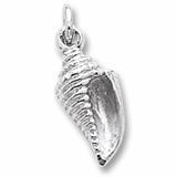 Rembrandt Shell Charm, Sterling Silver