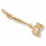 Rembrandt Gavel Charm, 10K Yellow Gold