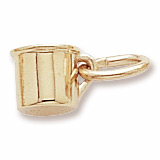 Rembrandt Baby Cup Accent Charm, 10K Yellow Gold