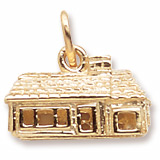 Rembrandt Ranch House Charm, 14K Yellow Gold
