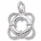 Sterling Silver Life Preserver Charm by Rembrandt Charms