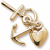 10K Gold Faith, Hope and Charity Accent by Rembrandt Charms