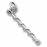 Sterling Silver Baton Charm by Rembrandt Charms