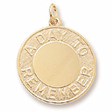 Rembrandt A Day To Remember Charm, Gold Plate