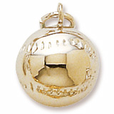 Rembrandt Baseball Charm, Gold Plate
