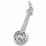 Sterling Silver Banjo Charm by Rembrandt Charms