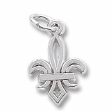 Sterling Silver Small Fleur De Lis Charm by Rembrandt Charms