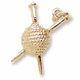 10K Gold Knitting Charm by Rembrandt Charms