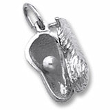 14K White Gold Opening Oyster Charm by Rembrandt Charms