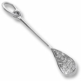 14K White Gold Traditional Lacrosse Stick Charm by Rembrandt Charms