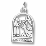 Sterling Silver Saint Francis Charm by Rembrandt Charms