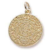 Gold Plate Aztec Sun Charm by Rembrandt Charms