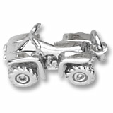 14K White Gold All Terrain Vehicle Charm by Rembrandt Charms