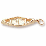 Gold Plate Canoe Charm by Rembrandt Charms