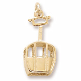 Gold Plated Skiing Gondola Charm by Rembrandt Charms