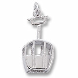 Sterling Silver Skiing Gondola Charm by Rembrandt Charms