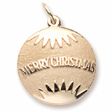 Gold Plated Christmas Ornament Charm by Rembrandt Charms