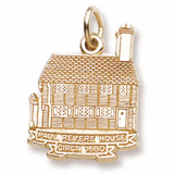 14K Gold Paul Revere House Charm by Rembrandt Charms