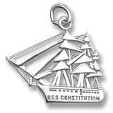 Sterling Silver USS Constitution Charm by Rembrandt Charms