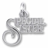 14K White Gold Special Sister Charm by Rembrandt Charms