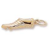 Gold Plated Track Shoe Charm by Rembrandt Charms