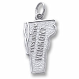 Sterling Silver Burlington, Vermont Charm by Rembrandt Charms