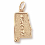 10K Gold Alabama Charm by Rembrandt Charms