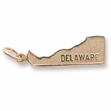 Gold Plated Delaware Charm by Rembrandt Charms