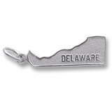 14K White Gold Delaware Charm by Rembrandt Charms