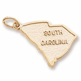 14K Gold South Carolina Charm by Rembrandt Charms