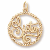 10K Gold Sister Charm by Rembrandt Charms