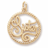14K Gold Sister Charm by Rembrandt Charms