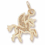 Gold Plated Pegasus Charm by Rembrandt Charms