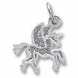 14K White Gold Pegasus Charm by Rembrandt Charms