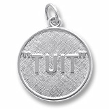 14K White Gold I'll Get Round TUIT Charm by Rembrandt Charms