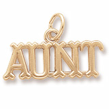 Gold Plate Aunt Charm by Rembrandt Charms