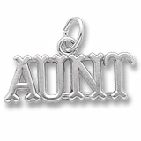 14K White Gold Aunt Charm by Rembrandt Charms