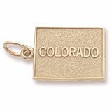 Gold Plated Colorado Charm by Rembrandt Charms